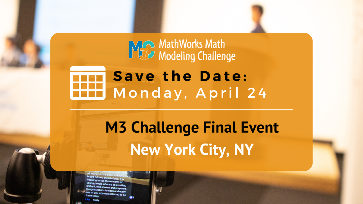 M3 Challenge Final Event:  In-Person on April 24, 2023