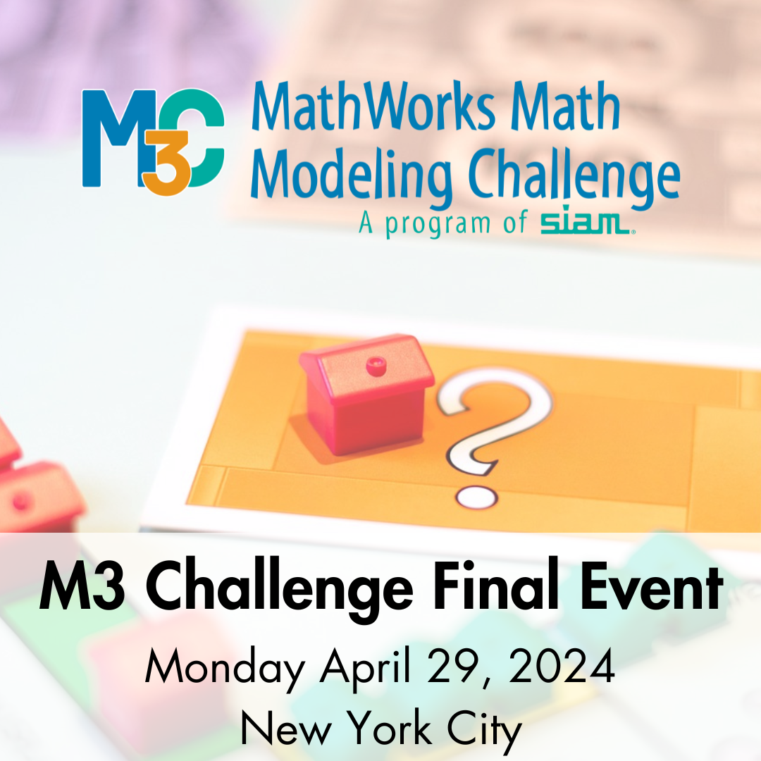 M3 Challenge Final Event:  In-Person on April 29, 2024
