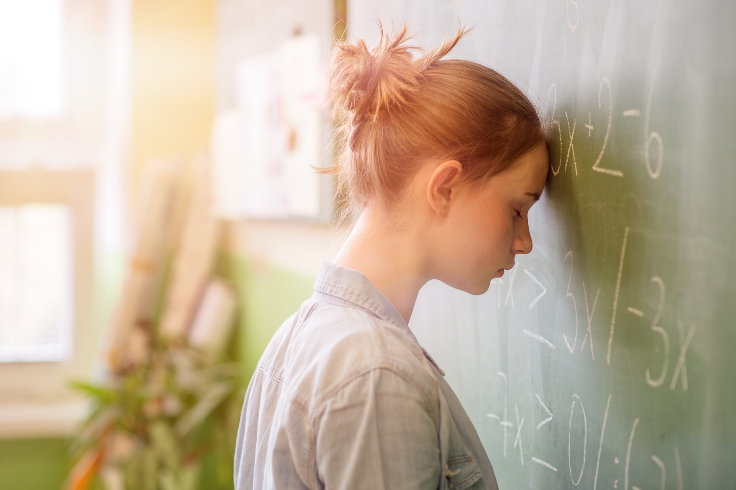 student with math anxiety